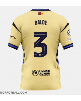 Billige Fotballdrakt Barcelona Alejandro Balde #3 Replika Bortedrakt 2025-26 Kortermet